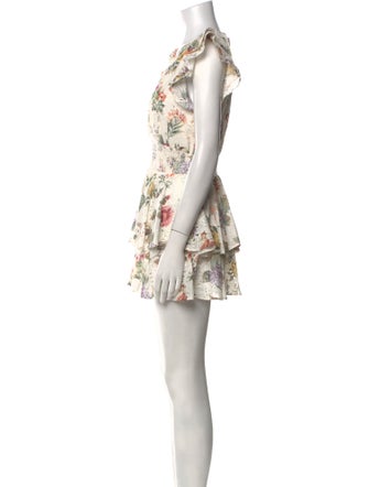 Alice + Olivia Floral Print Mini Dress