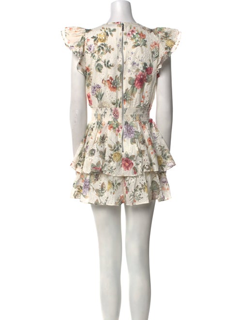 Alice + Olivia Floral Print Mini Dress