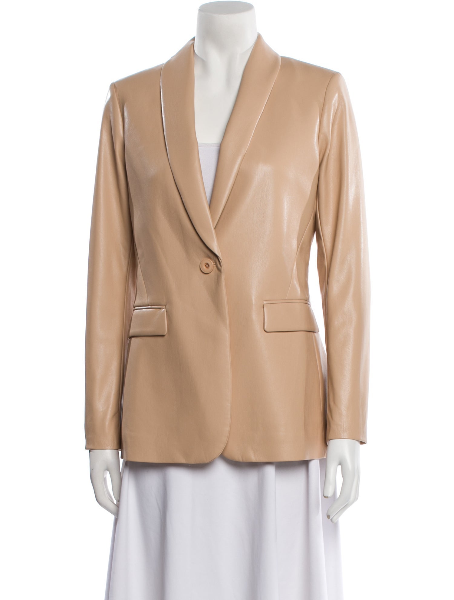 Alice + Olivia Leather Blazer