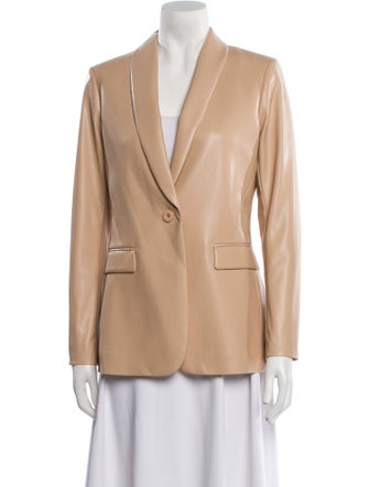 Alice + Olivia Leather Blazer