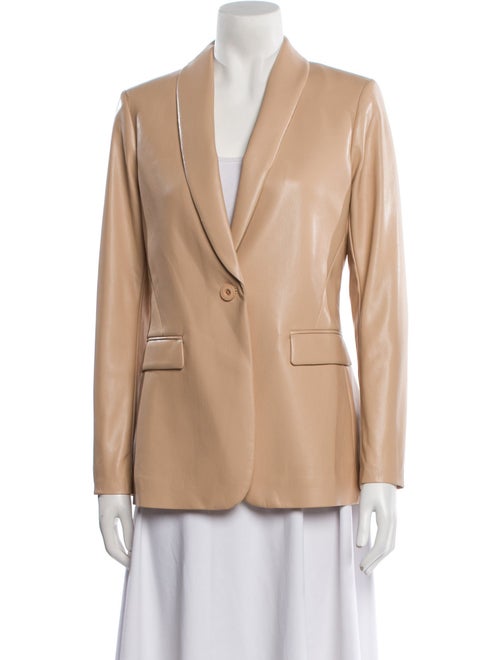 Alice + Olivia Leather Blazer