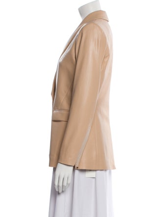 Alice + Olivia Leather Blazer