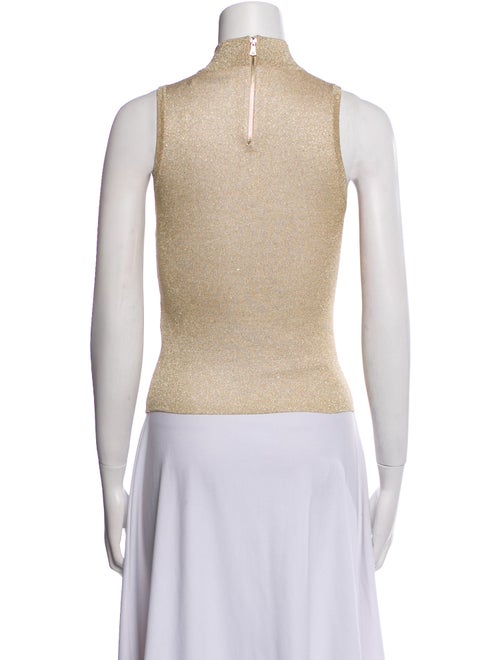 Alice + Olivia Mock Neck Sleeveless Top