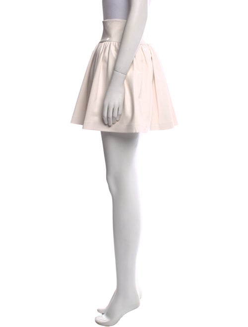 Alice + Olivia Pleated Accents Mini Skirt