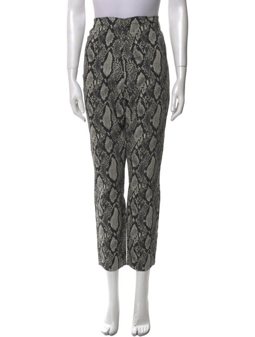 Alice + Olivia Animal Print Straight Leg Pants