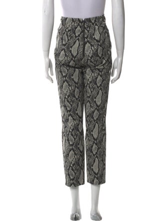 Alice + Olivia Animal Print Straight Leg Pants