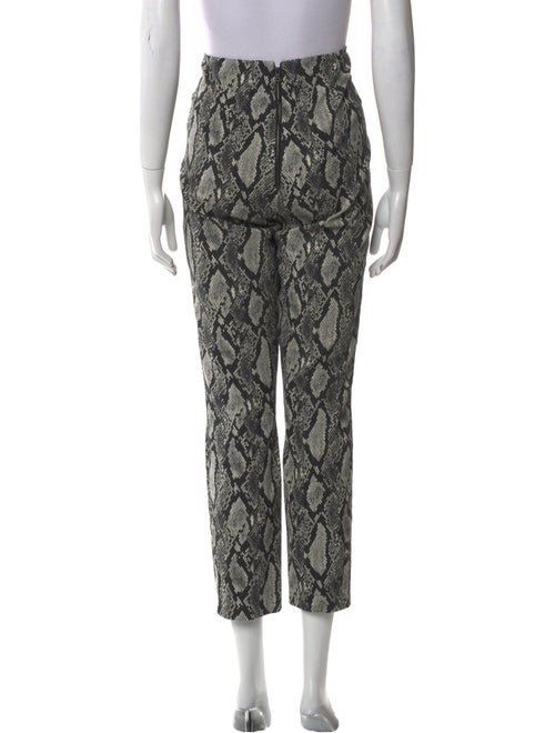 Alice + Olivia Animal Print Straight Leg Pants