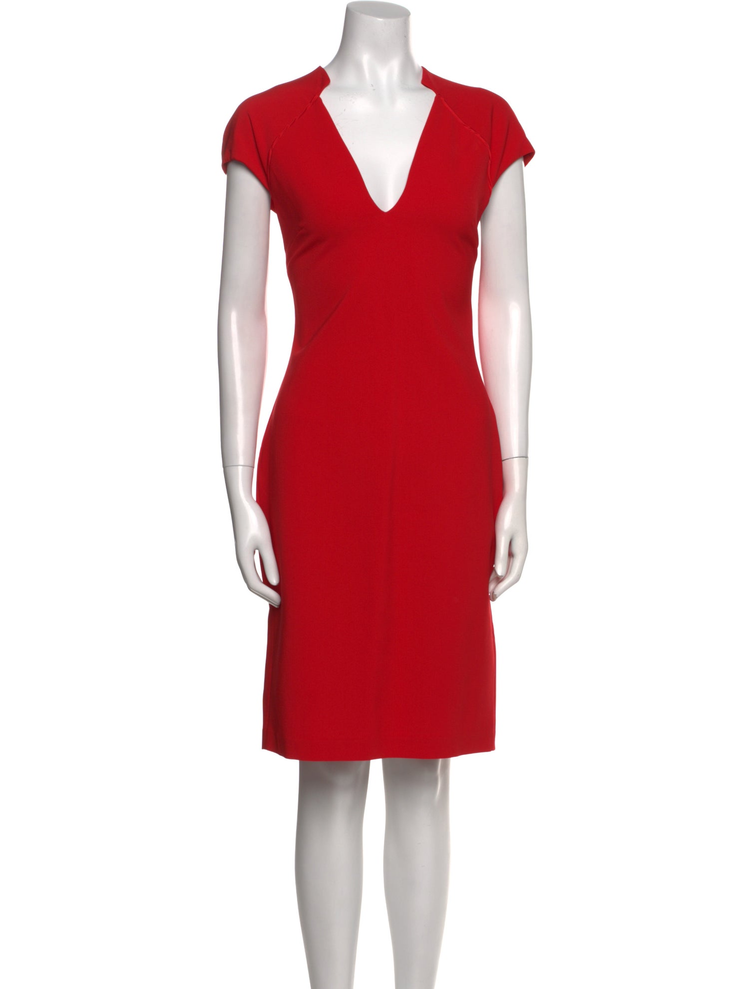 Alice + Olivia V-Neck Knee-Length Dress