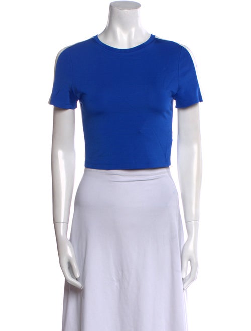 Alice + Olivia Crew Neck Short Sleeve Crop Top
