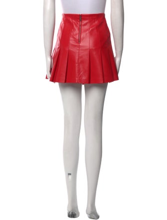 Alice + Olivia Faux Leather Mini Skirt