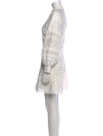 Alice + Olivia Lace Pattern Mini Dress