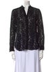 Alice + Olivia Lace Pattern V-Neck Blouse
