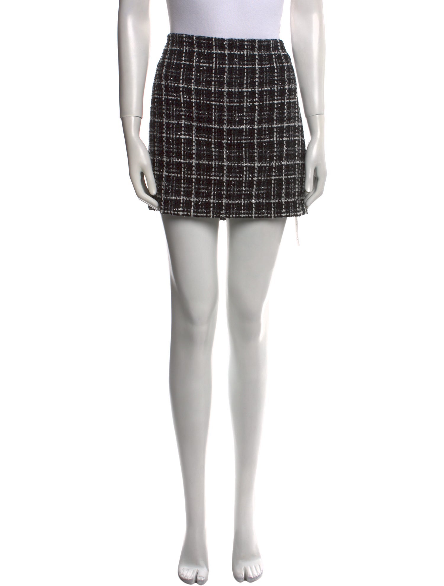 Alice + Olivia Plaid Print Mini Skirt