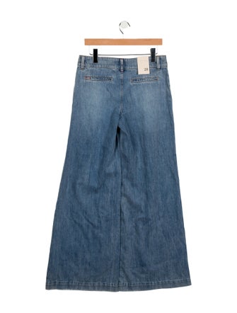 Alice + Olivia High-Rise Wide Leg Jeans