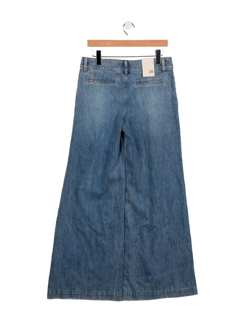 Alice + Olivia High-Rise Wide Leg Jeans