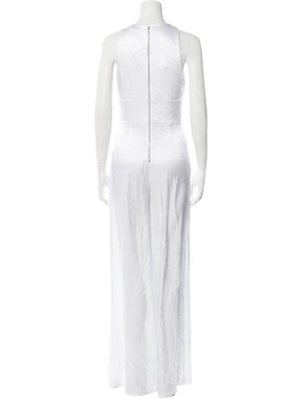 Alice + Olivia Plunge Neckline Jumpsuit