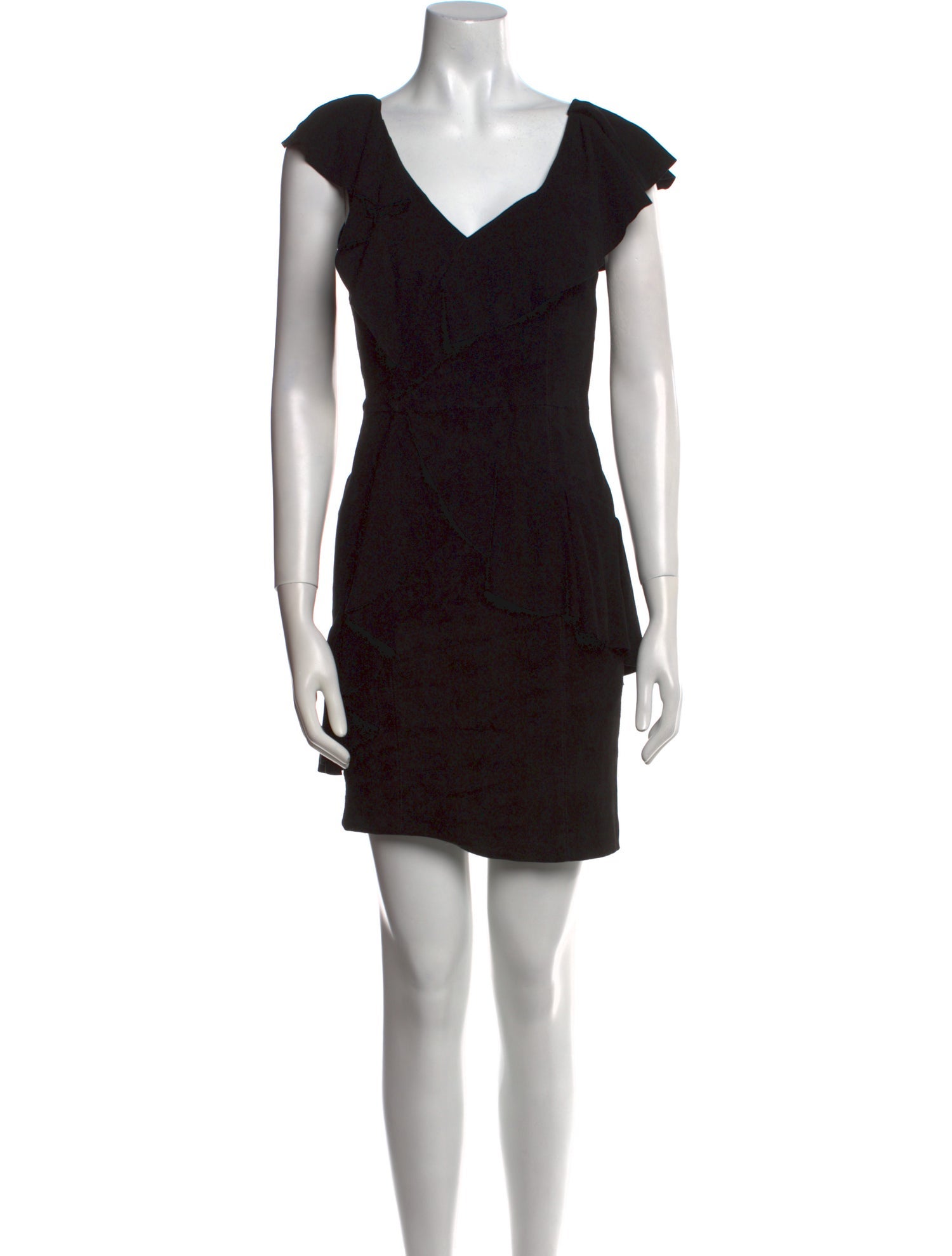 Alice + Olivia Lamb Leather Mini Dress