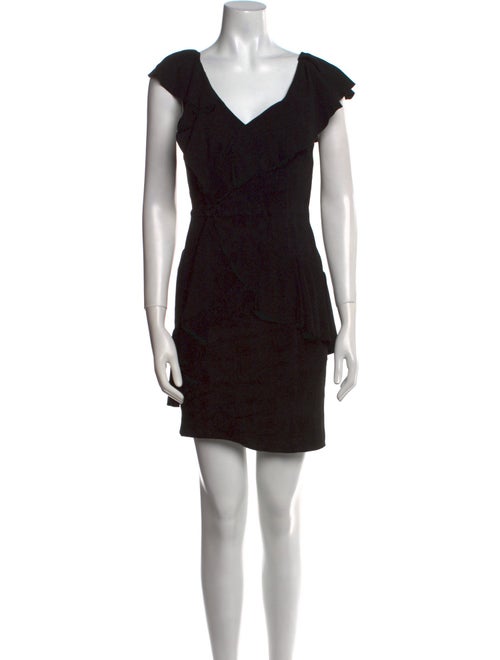 Alice + Olivia Lamb Leather Mini Dress