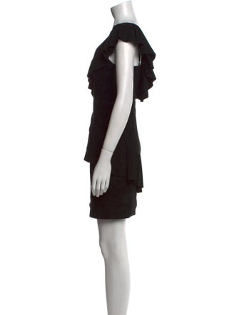 Alice + Olivia Lamb Leather Mini Dress