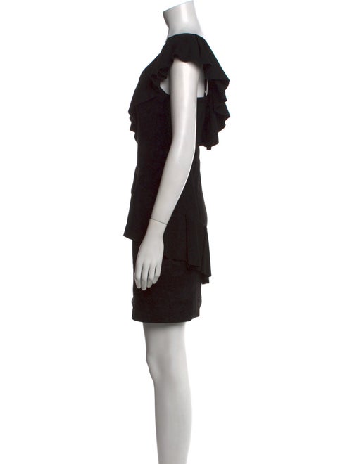 Alice + Olivia Lamb Leather Mini Dress