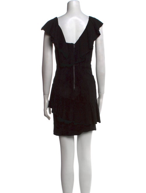 Alice + Olivia Lamb Leather Mini Dress