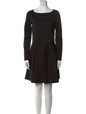 Alice + Olivia Bateau Neckline Mini Dress