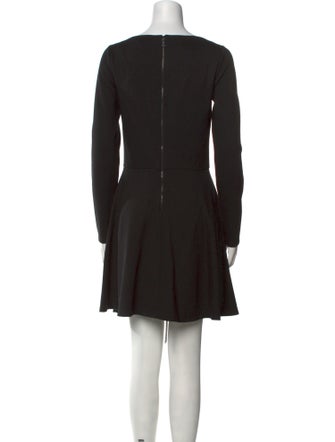 Alice + Olivia Bateau Neckline Mini Dress