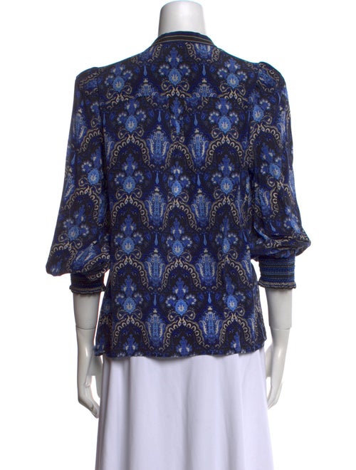 Alice + Olivia Silk Printed Blouse
