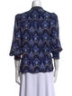 Alice + Olivia Silk Printed Blouse