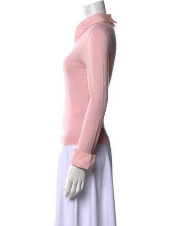 Alice + Olivia Wool Long Sleeve Polo