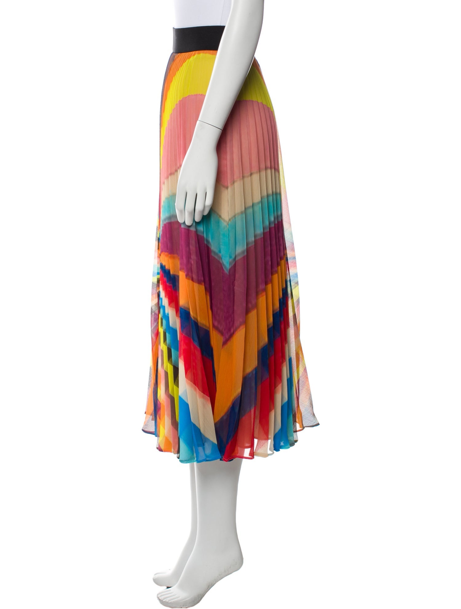 Alice + Olivia Printed Midi Length Skirt