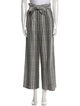 Alice + Olivia Plaid Print Wide Leg Pants