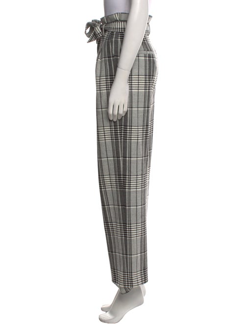 Alice + Olivia Plaid Print Wide Leg Pants