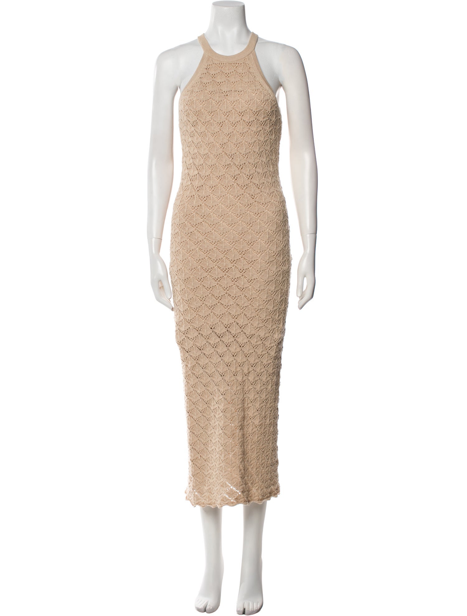 Alice + Olivia Crew Neck Long Dress