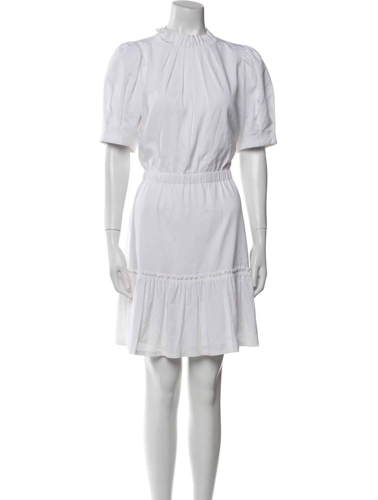 Alice + Olivia Mock Neck Knee-Length Dress