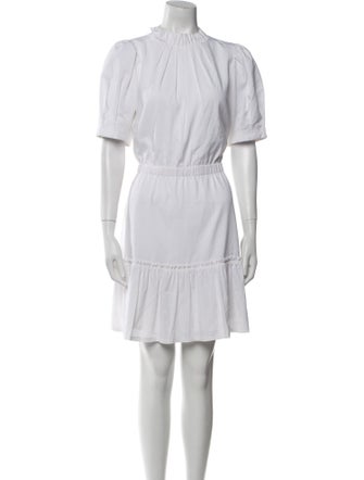 Alice + Olivia Mock Neck Knee-Length Dress