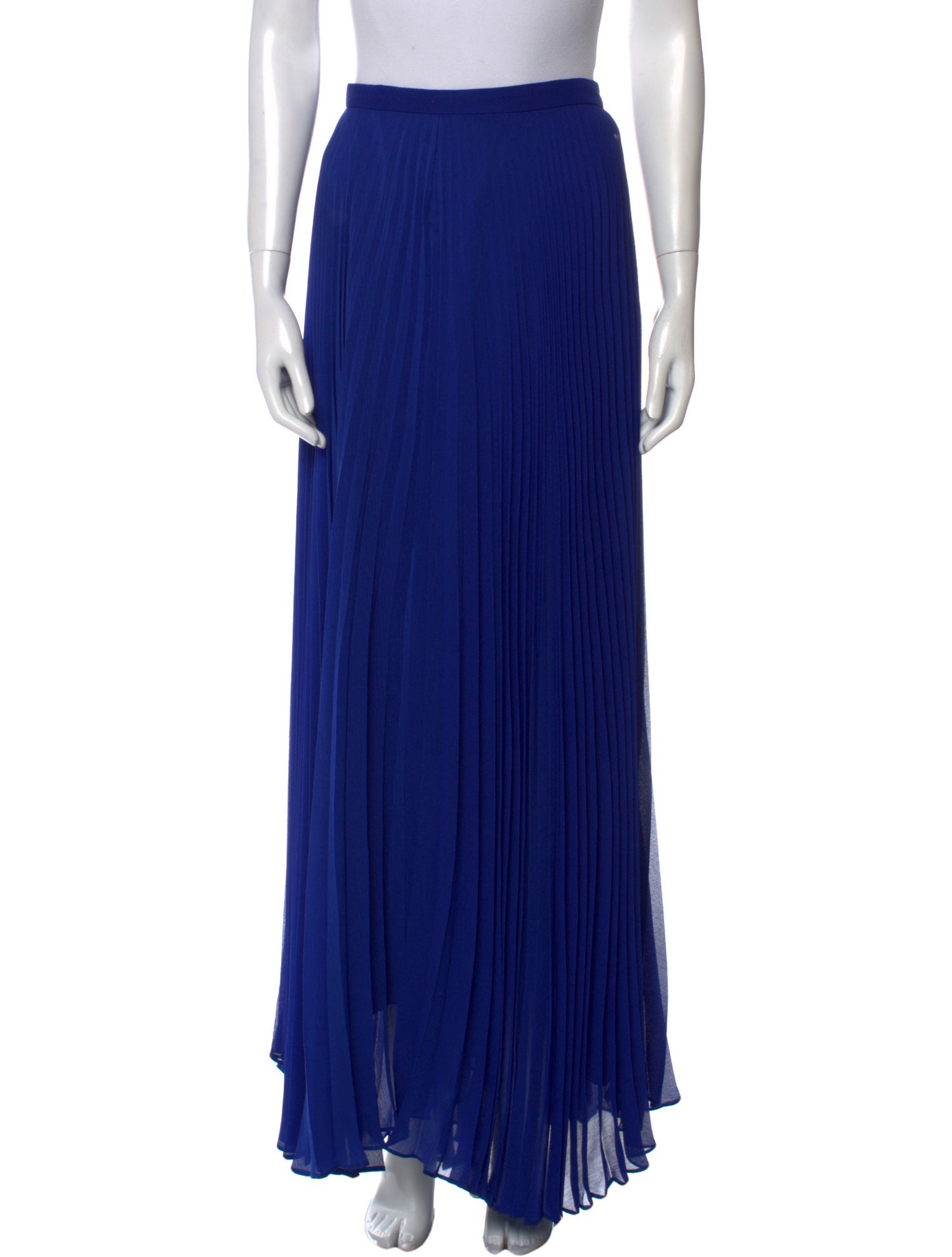 Alice + Olivia Pleated Accents Long Skirt