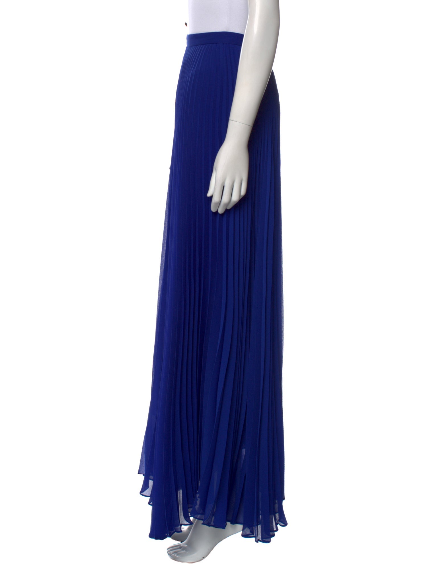 Alice + Olivia Pleated Accents Long Skirt