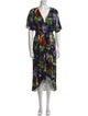 Alice + Olivia Floral Print Midi Length Dress