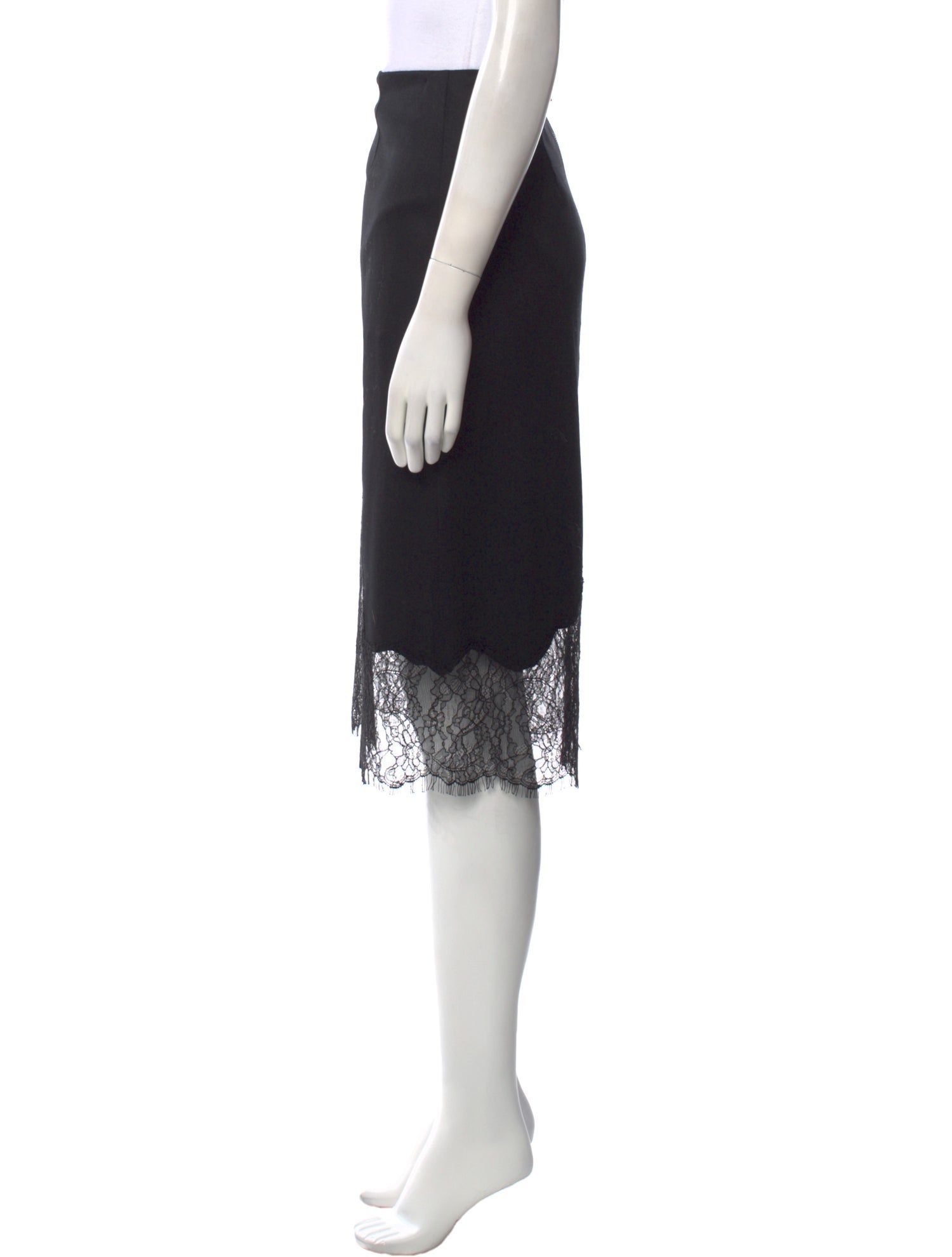 Alice + Olivia Wool Knee-Length Skirt