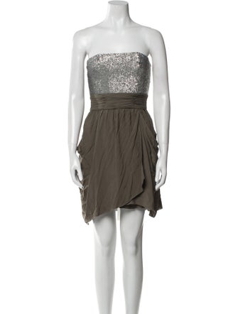 Alice + Olivia Colorblock Pattern Mini Dress