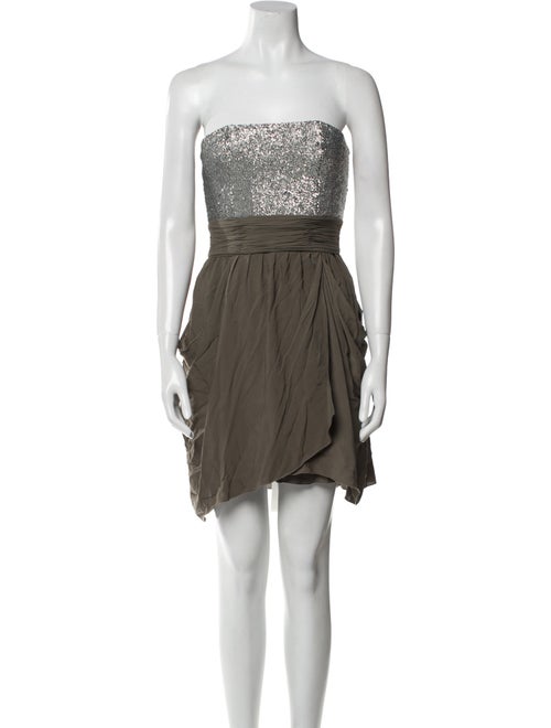 Alice + Olivia Colorblock Pattern Mini Dress