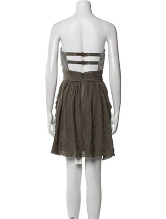 Alice + Olivia Colorblock Pattern Mini Dress