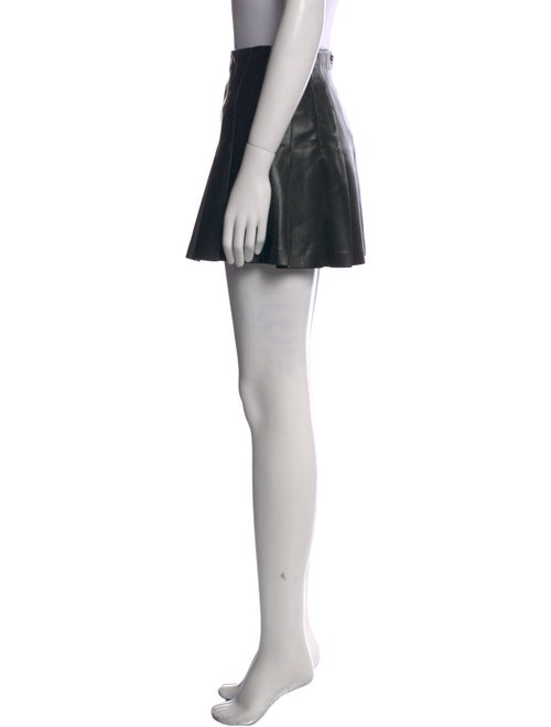 Alice + Olivia Pleated Accents Mini Skirt