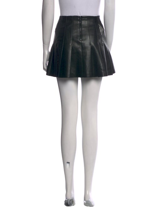 Alice + Olivia Pleated Accents Mini Skirt