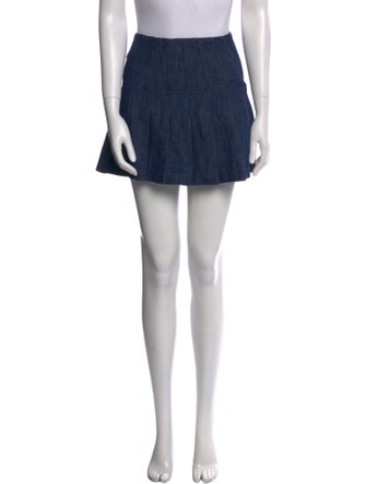 Alice + Olivia Pleated Accents Mini Skirt