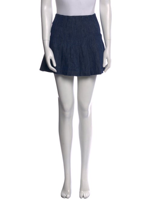 Alice + Olivia Pleated Accents Mini Skirt