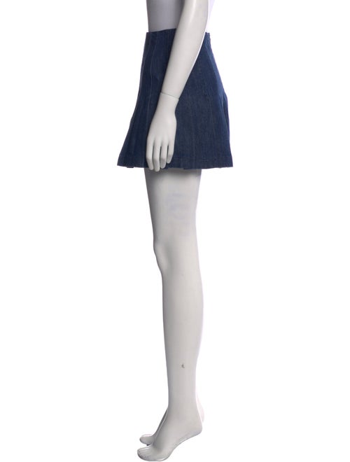 Alice + Olivia Pleated Accents Mini Skirt