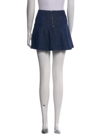 Alice + Olivia Pleated Accents Mini Skirt