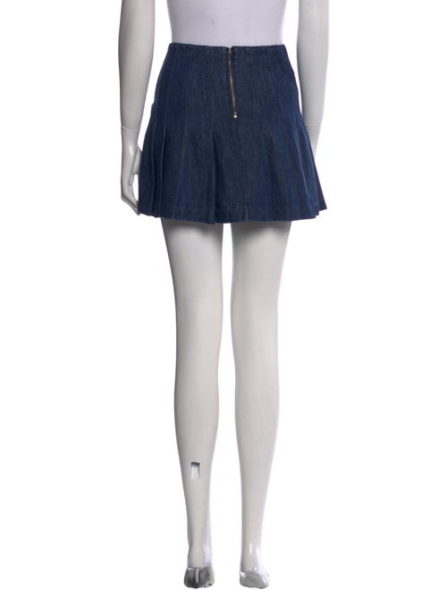 Alice + Olivia Pleated Accents Mini Skirt